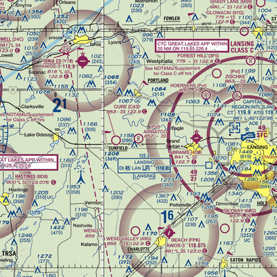 Airbatco Field (44MI) VFR Sectional  Gaming Mouse Pad