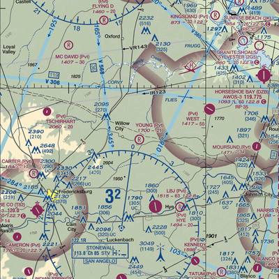 H Young Ranch Airport (4XS6) VFR Sectional  Gaming Mouse Pad