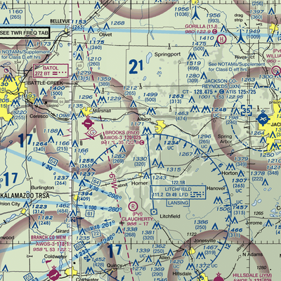 Midway Airport (42MI) VFR Sectional  Gaming Mouse Pad