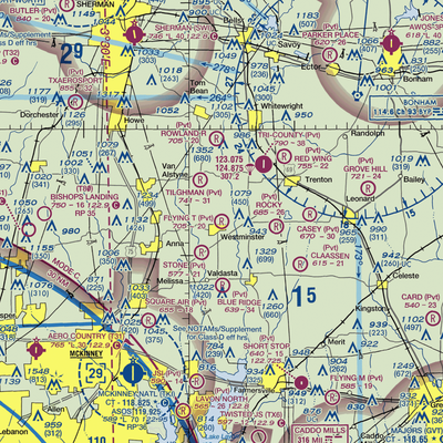 Flying T Ranch Airport (41TS) VFR Sectional  Gaming Mouse Pad