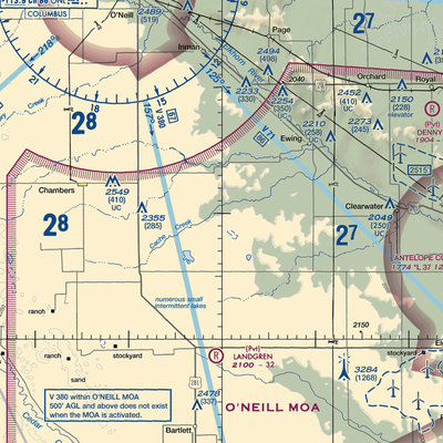 Vandersnick Airport (41NE) VFR Sectional  Gaming Mouse Pad