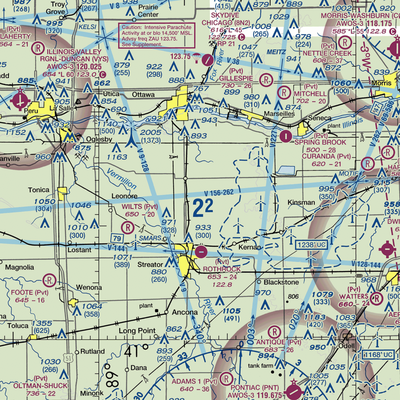 Rees Field (41IS) VFR Sectional  Gaming Mouse Pad