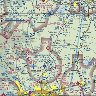 Sybert Farm Airport (40TE) VFR Sectional  Gaming Mouse Pad