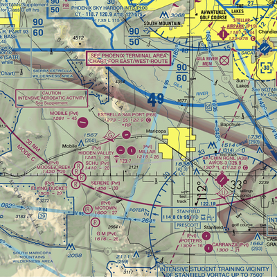 Boulais Ranch Airport (40AZ) VFR Sectional  Gaming Mouse Pad