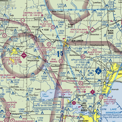 Mark's Park & Airfield (3WN4) VFR Sectional  Gaming Mouse Pad