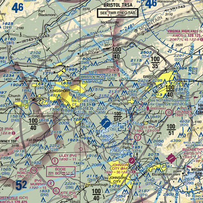 Indian Springs Airport (3TN0) VFR Sectional  Gaming Mouse Pad