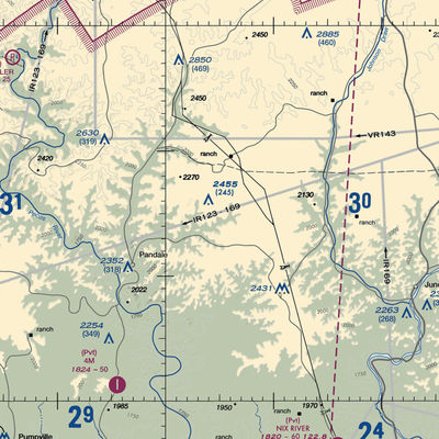 Mills Ranch Airport (3TE7) VFR Sectional  Gaming Mouse Pad