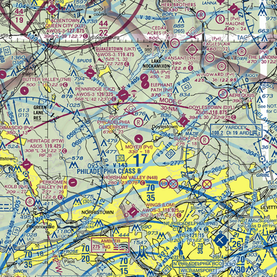 Moyer Airport (3PA9) VFR Sectional  Gaming Mouse Pad