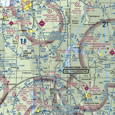 Riceland Aerodrome (3OH4) VFR Sectional  Gaming Mouse Pad