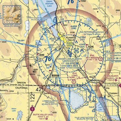 Dillon Field Airport (3OG3) VFR Sectional  Gaming Mouse Pad