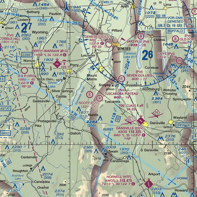 Tuscarora Plateau Airport (3NK6) VFR Sectional  Gaming Mouse Pad