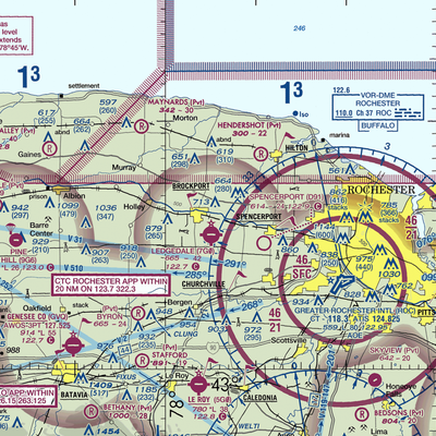 Mc Kinney Airport (3NK0) VFR Sectional  Gaming Mouse Pad