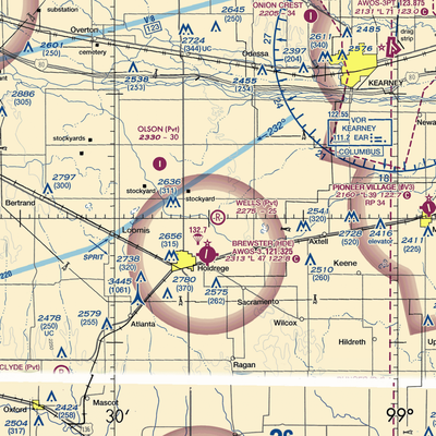 Wells Airport (3NE3) VFR Sectional  Gaming Mouse Pad