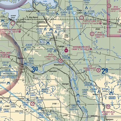 Lorentzen Airport (3NA2) VFR Sectional  Gaming Mouse Pad