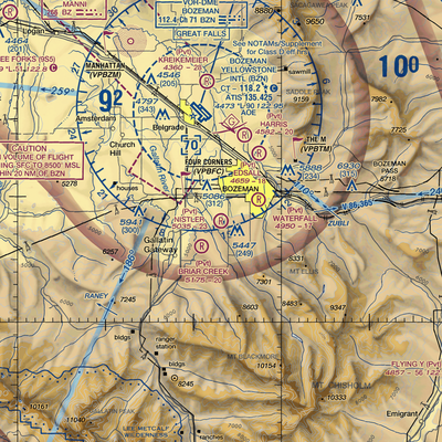 Nistler Airport (3MT6) VFR Sectional  Gaming Mouse Pad