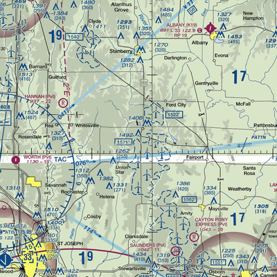 Fizzle Ridge Airport (3MO8) VFR Sectional  Gaming Mouse Pad