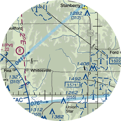 Fairbanks Airport (3MO7) VFR Sectional  Gaming Mouse Pad