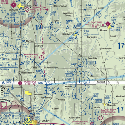 Fairbanks Airport (3MO7) VFR Sectional  Gaming Mouse Pad