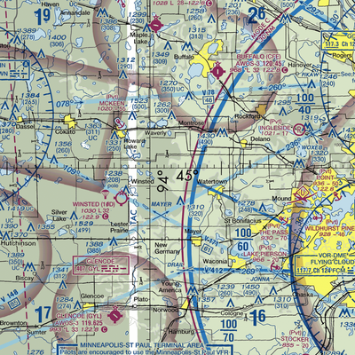 Schumacher Airport (3MN9) VFR Sectional  Gaming Mouse Pad