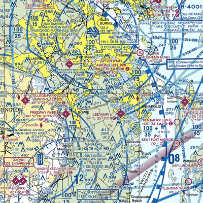 Fairview Airport (3MD4) VFR Sectional  Gaming Mouse Pad