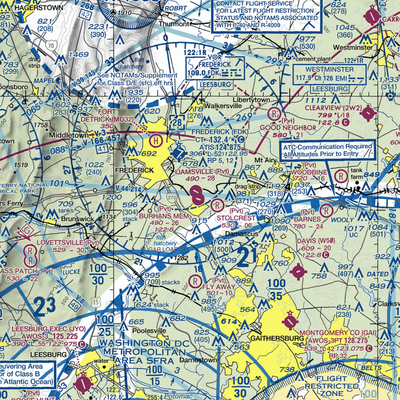 Burhans Memorial Airport (3MD0) VFR Sectional  Gaming Mouse Pad