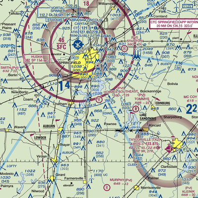 Holmes Southeast Airport (3IS5) VFR Sectional  Gaming Mouse Pad