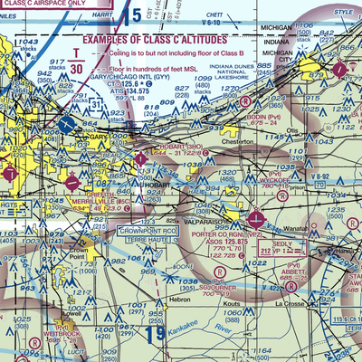 Carlson Farm Airport (3IN3) VFR Sectional  Gaming Mouse Pad