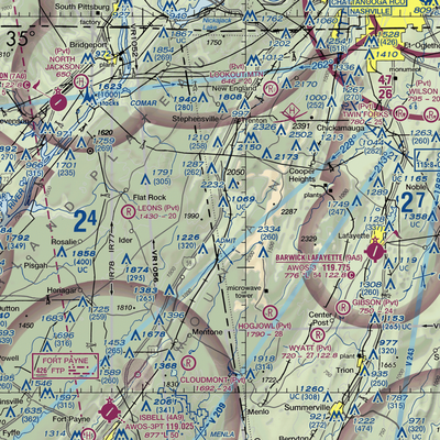 Fox Mountain Airport (3GE4) VFR Sectional  Gaming Mouse Pad