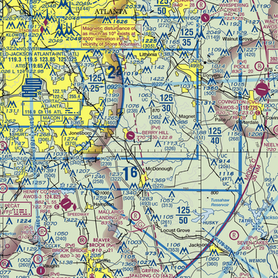 Grant Airport (3GA0) VFR Sectional  Gaming Mouse Pad