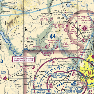 Tailskid Ranch Airport (39WA) VFR Sectional  Gaming Mouse Pad