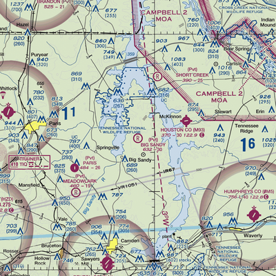 Big Sandy Airpark (39TN) VFR Sectional  Gaming Mouse Pad