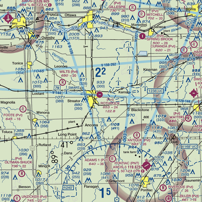 Hagi Landing Area Airport (39IS) VFR Sectional  Gaming Mouse Pad