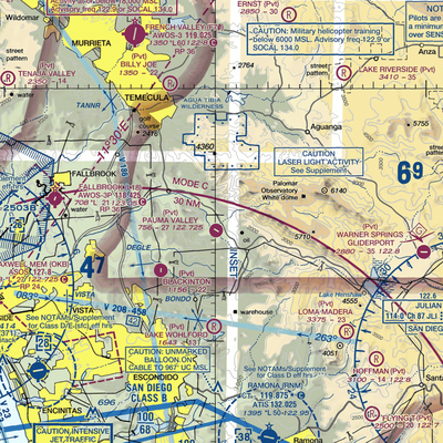 Lyall-Roberts Airport (37CL) VFR Sectional  Gaming Mouse Pad