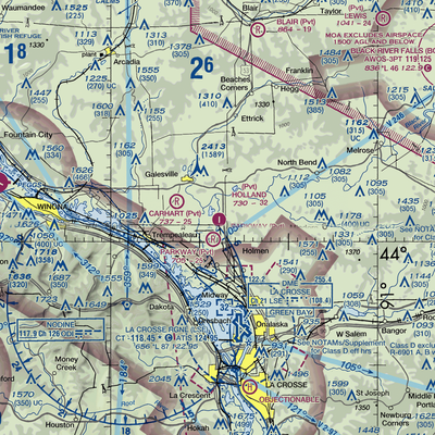 Holland Air Park (36WI) VFR Sectional  Gaming Mouse Pad