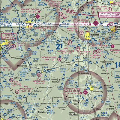 Snoddy Air Strip (34OI) VFR Sectional  Gaming Mouse Pad