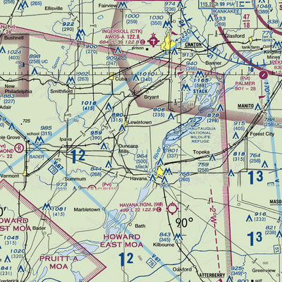 G. Bray Airport (34IL) VFR Sectional  Gaming Mouse Pad