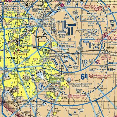 Simons Airport (34CO) VFR Sectional  Gaming Mouse Pad