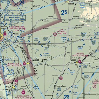 Franz Ranch Airport (33WA) VFR Sectional  Gaming Mouse Pad