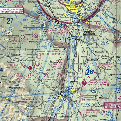 Wayne Delp Airport (33NY) VFR Sectional  Gaming Mouse Pad