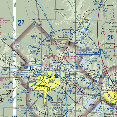 Buena Terra Airport (33KS) VFR Sectional  Gaming Mouse Pad