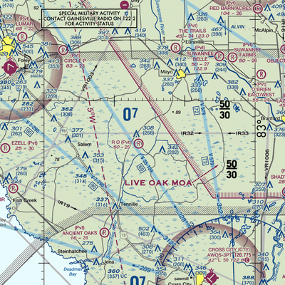 R O Ranch STOLport (33FD) VFR Sectional  Gaming Mouse Pad