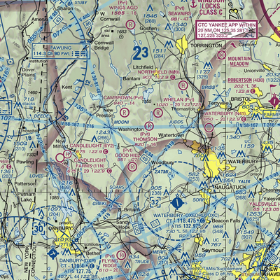 Irish Hills Farms Airport (33CT) VFR Sectional  Gaming Mouse Pad