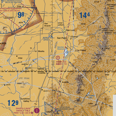 Melby Ranch Airstrip (33CO) VFR Sectional  Gaming Mouse Pad