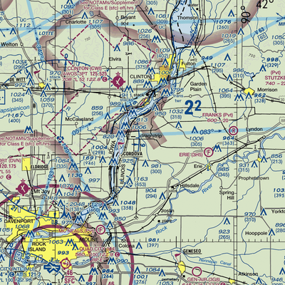 The Sandbox Airport (32LL) VFR Sectional  Gaming Mouse Pad