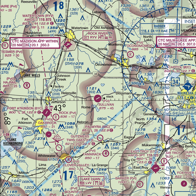 Sullivan Airport (31WI) VFR Sectional  Gaming Mouse Pad