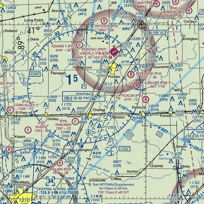 Seeman Airport (31LL) VFR Sectional  Gaming Mouse Pad