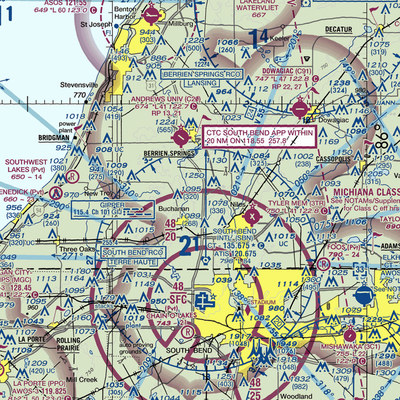 Wolverton's Field (30MI) VFR Sectional  Gaming Mouse Pad