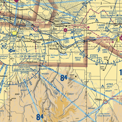 Mason Airport (30ID) VFR Sectional  Gaming Mouse Pad