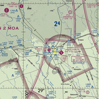 Benson Airstrip (2XS8) VFR Sectional  Gaming Mouse Pad