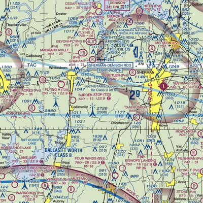 Flying S Ranch Airport (2XA4) VFR Sectional  Gaming Mouse Pad